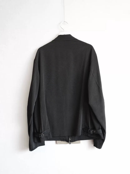 yohji yamamoto zipper jacket in black