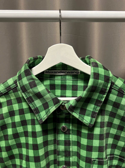 Alexander Wang Oversized Plaid Jacket