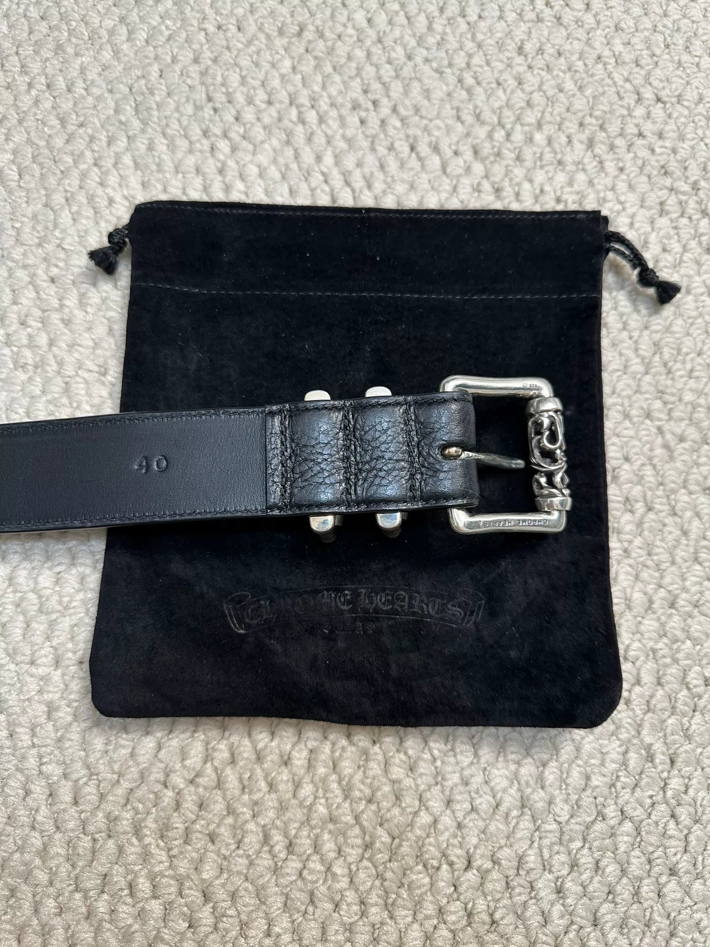 Chrome Hearts Vine Carving Roller Belt