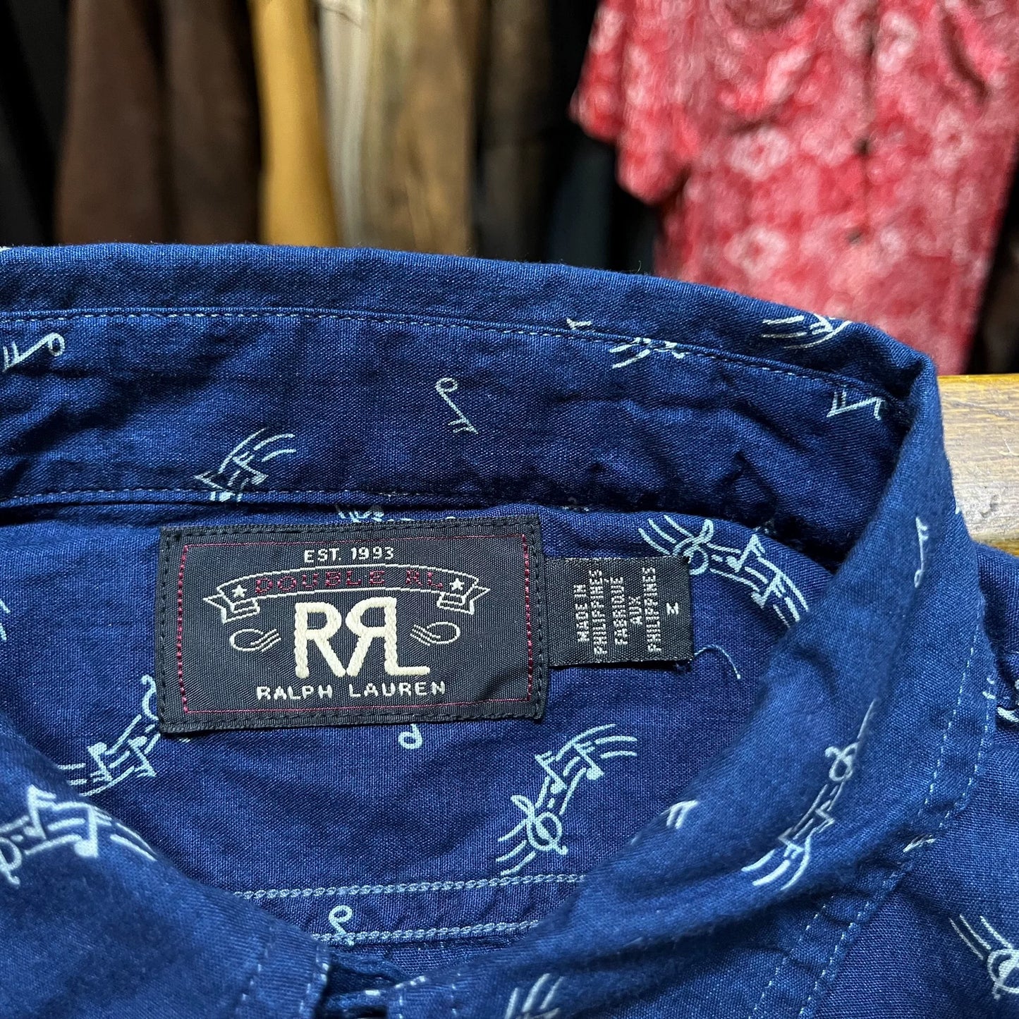 RRL Indigo Print Shirt