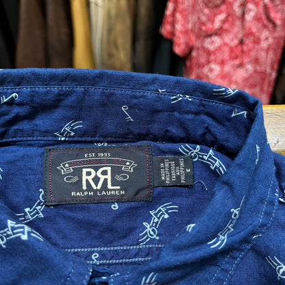 RRL Indigo Print Shirt