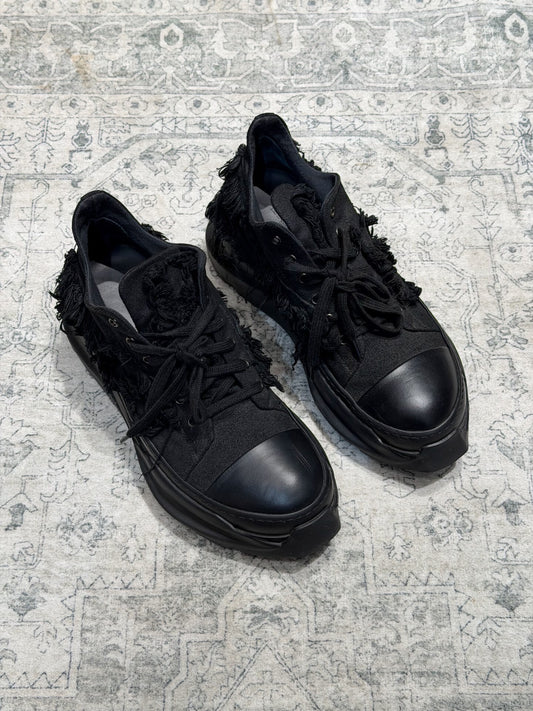 Rick Owens DRKSHDW Platform Distressed Sneakers