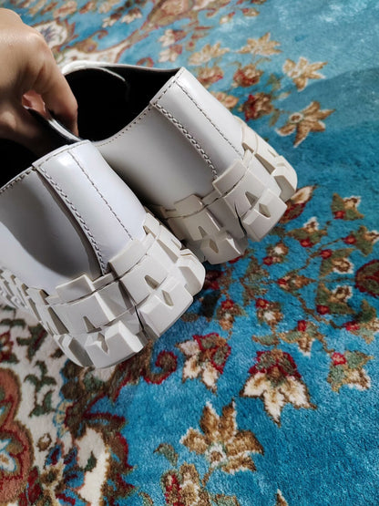 Prada Studded Chunky Derby Shoes