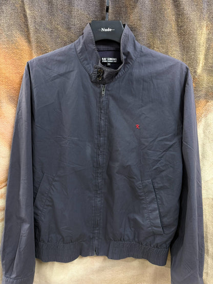 raf simons embroidered jacket with water wash