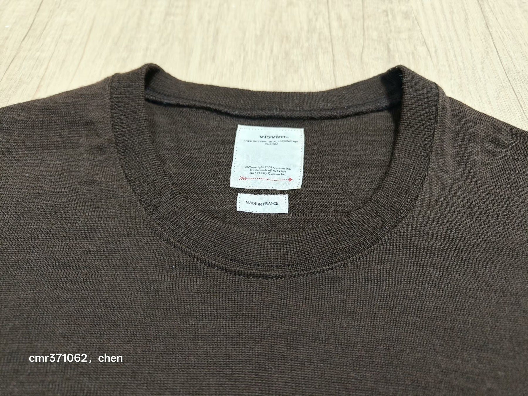 VISVIM 18AW JUMBO CREWNECK SWEATER FR LTNG