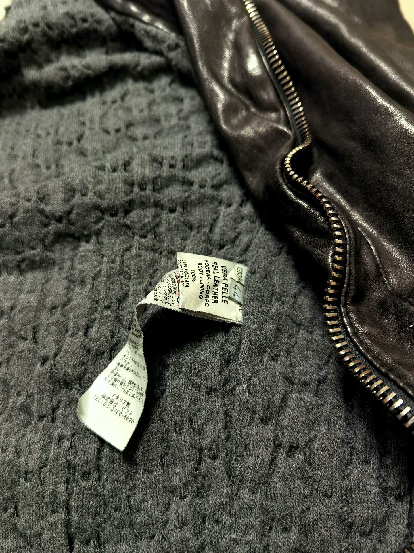 Giorgio Brato Slim Fit Leather Jacket