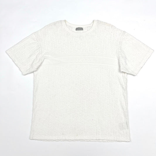Dior Logo Print White Short Sleeve