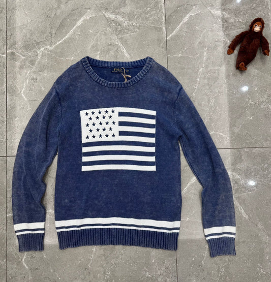 Vintage Polo Ralph Lauren Flag Sweater