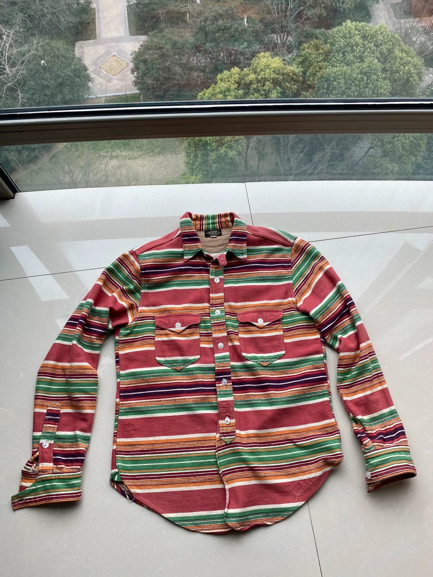 western style colorful shirt with details