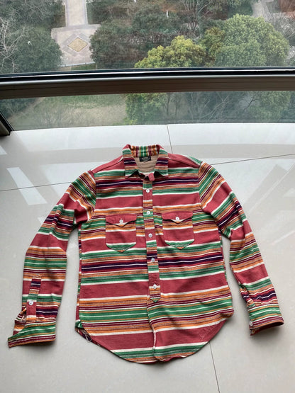 western style colorful shirt with details