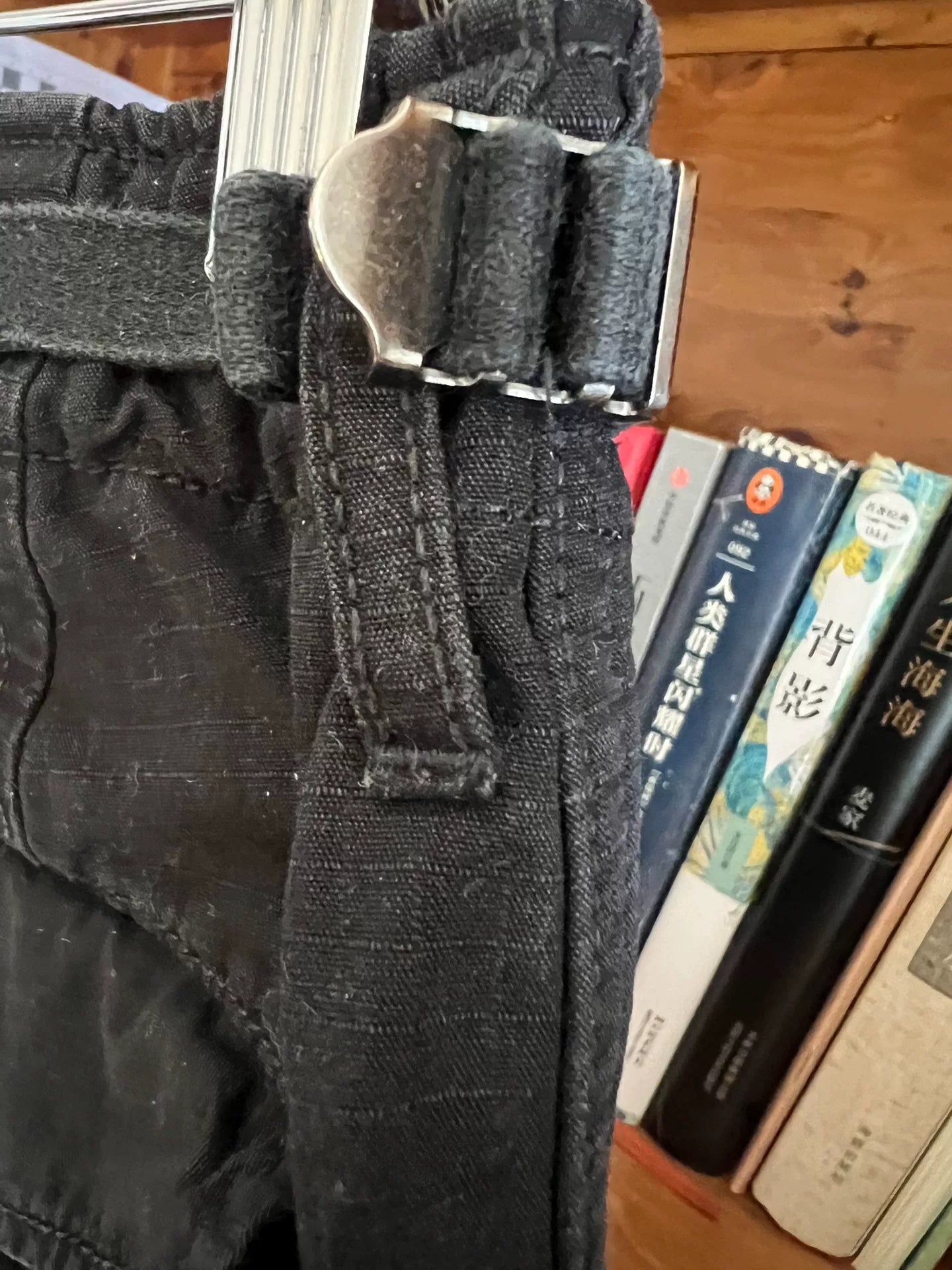 black military cargo pants with great details