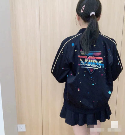 Saint Laurent Polka Dot Bomber Jacket