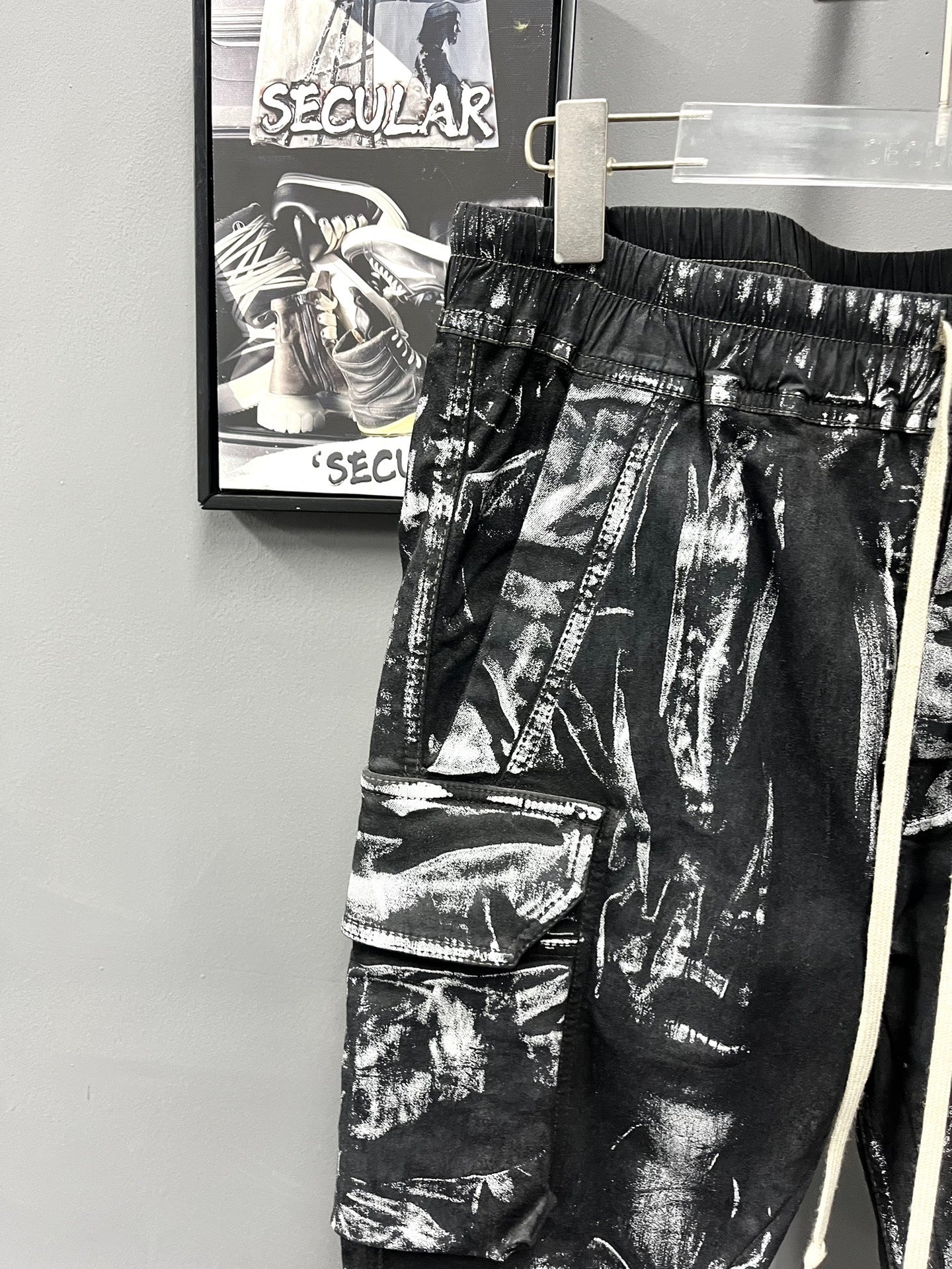 Rick Owens 21FW Painted Cargo Pants