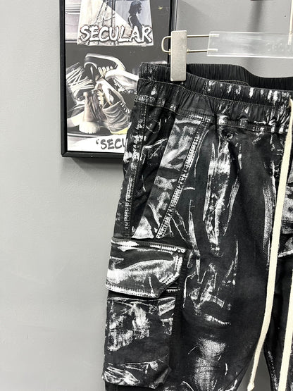 Rick Owens 21FW Painted Cargo Pants