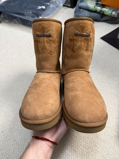 Chrome Hearts Ugg Cross Leather Boots