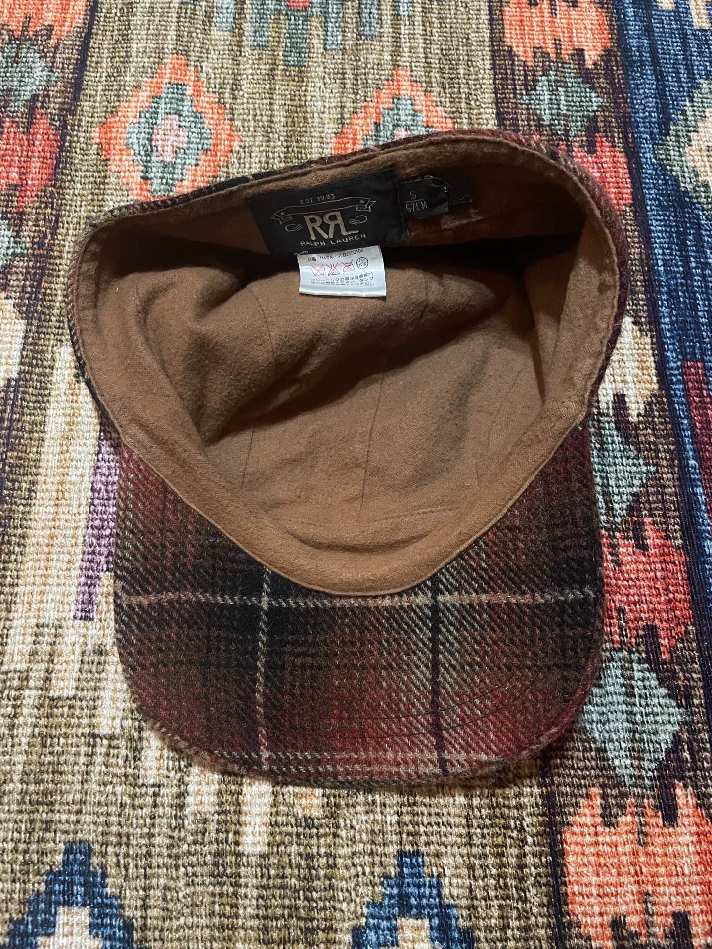 RRL Vintage Wool Flat Cap