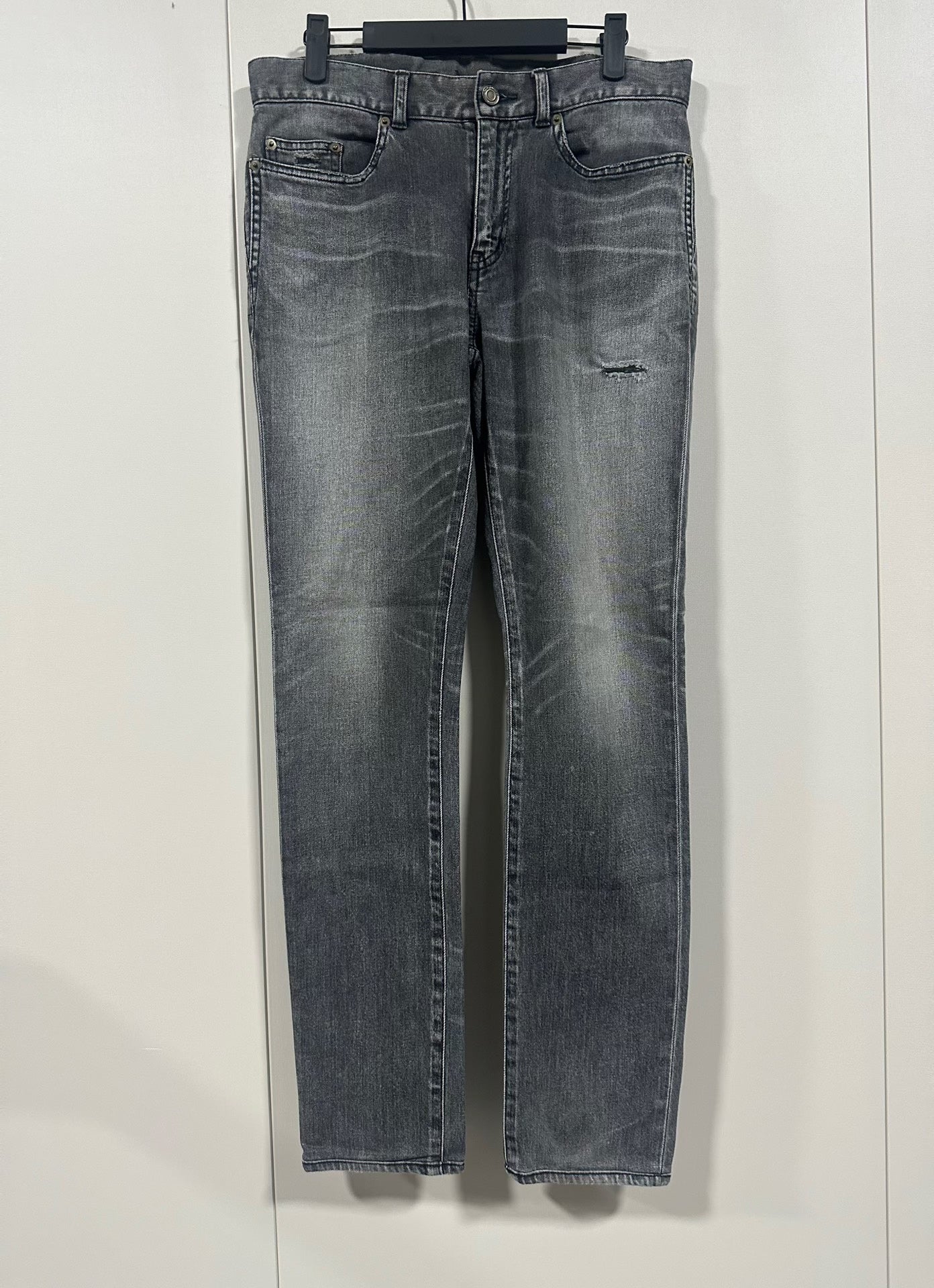 Saint Laurent 19FW Charcoal Washed Jeans