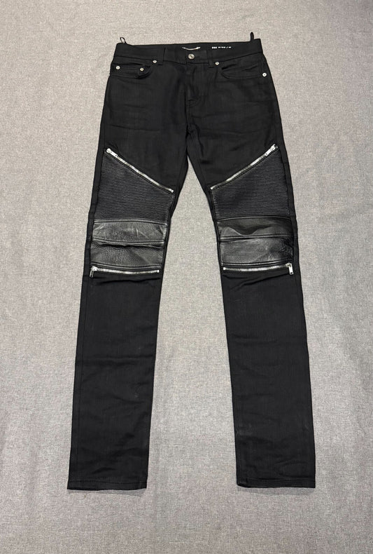 Saint Laurent SS16 Black Biker Skinny Jeans