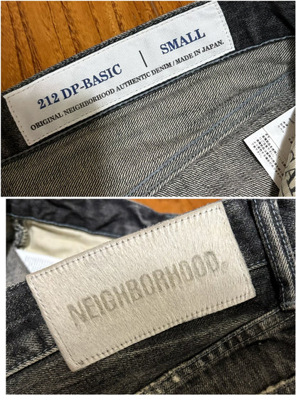 neighborhood scratch savage denim pants