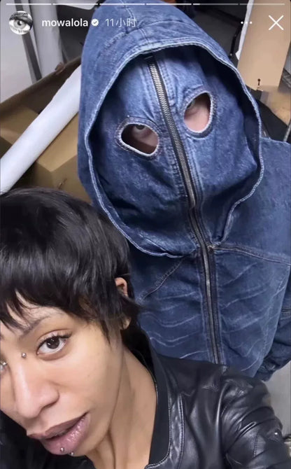 Mowalola Leather Mask Jacket