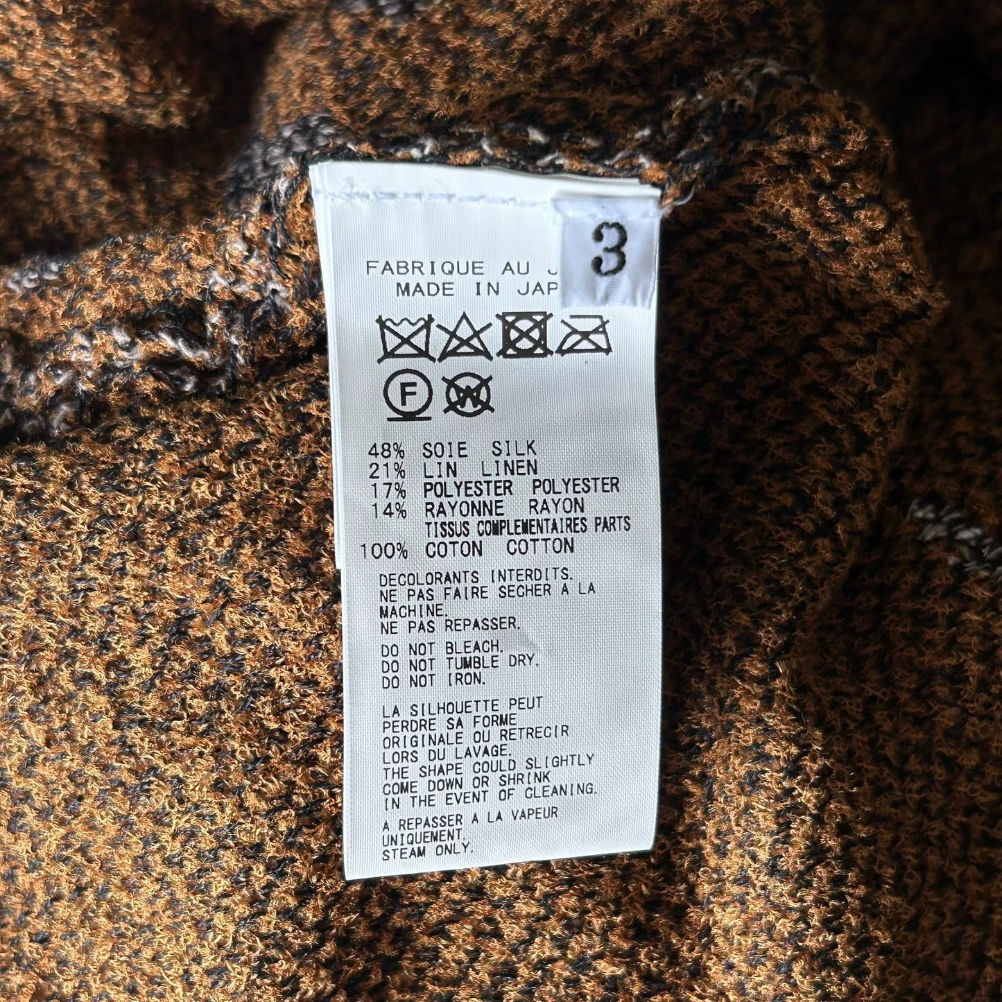 yohji yamamoto graffiti silk sweater