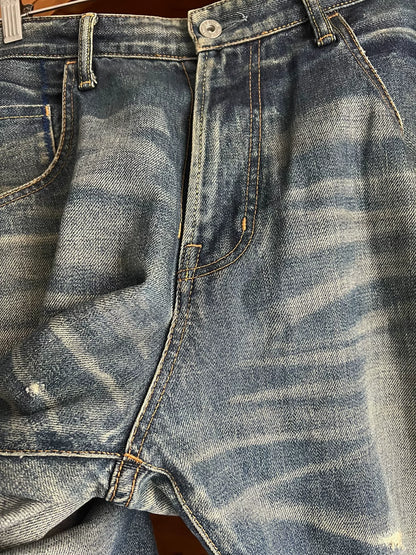 vanquish fragment distressed blue denim jeans