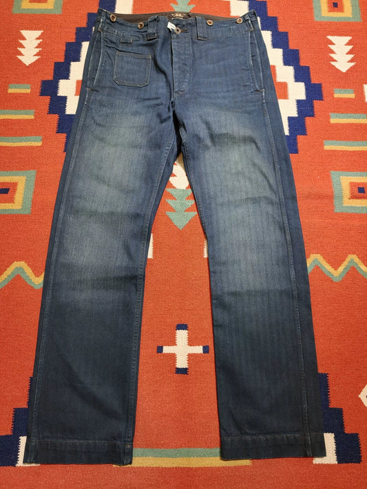 RRL Indigo Herringbone HBT Jeans