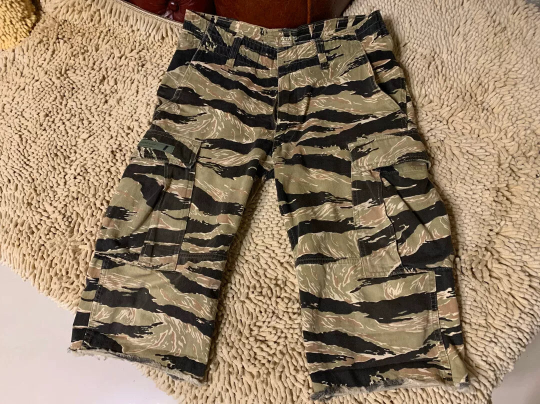 WTAPS 12SS Jungle Chopped Tiger Stripe Shorts
