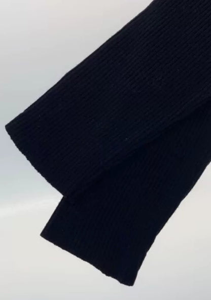 Yohji Yamamoto Wool Double-Zip Knit Sweater