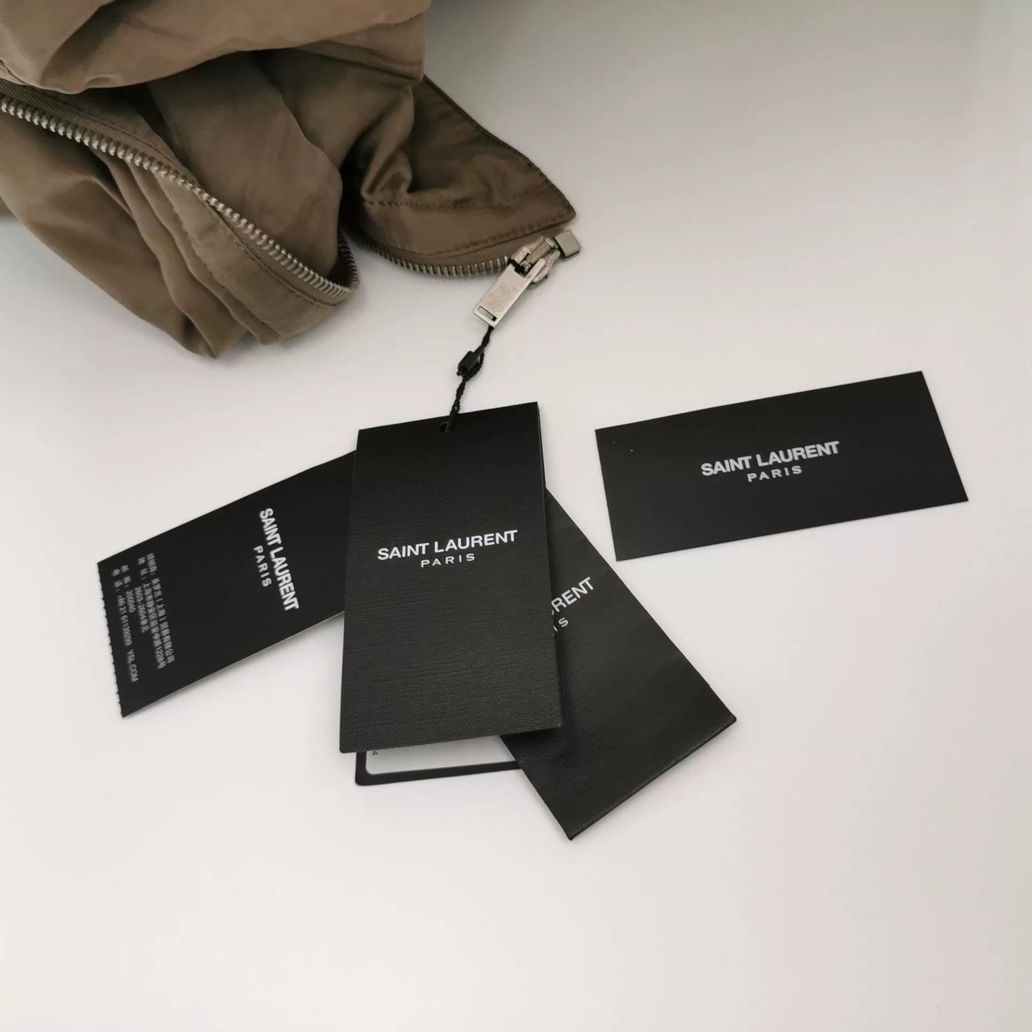 Saint Laurent Paris Brown Bomber Jacket