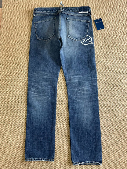 Vanquish Fragment Lightning Distressed Washed Denim