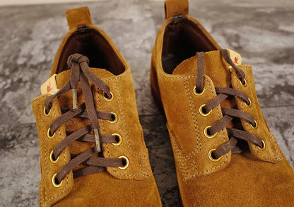 visvim hilts low folk shoes in light brown