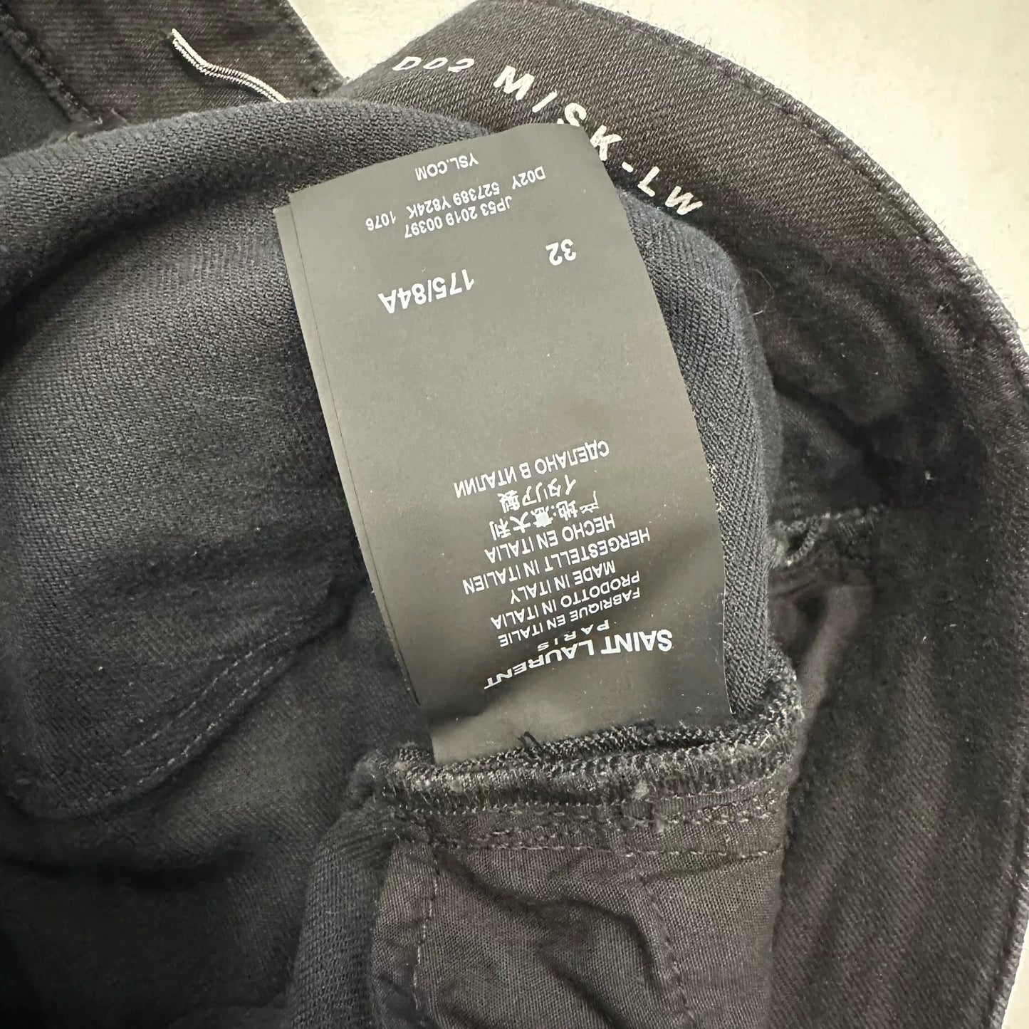 Saint Laurent Black Slim Fit Jeans
