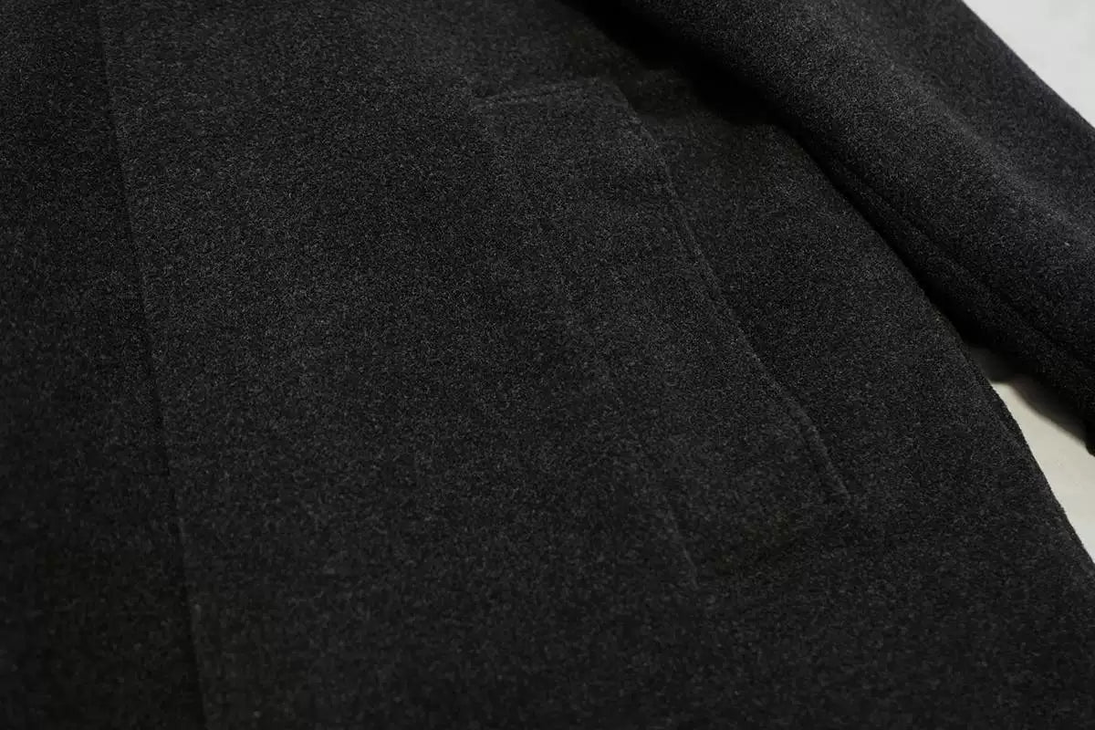 schnayderman's black merino wool coat