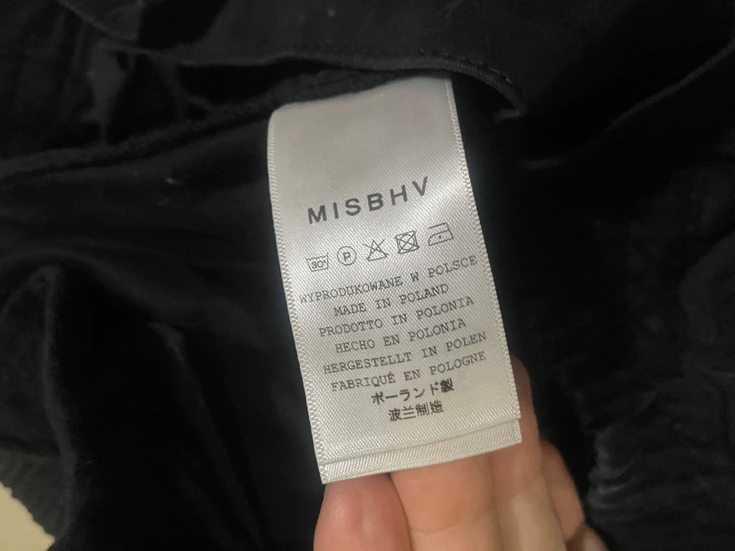 misbhv cargo wide-leg pants size XL