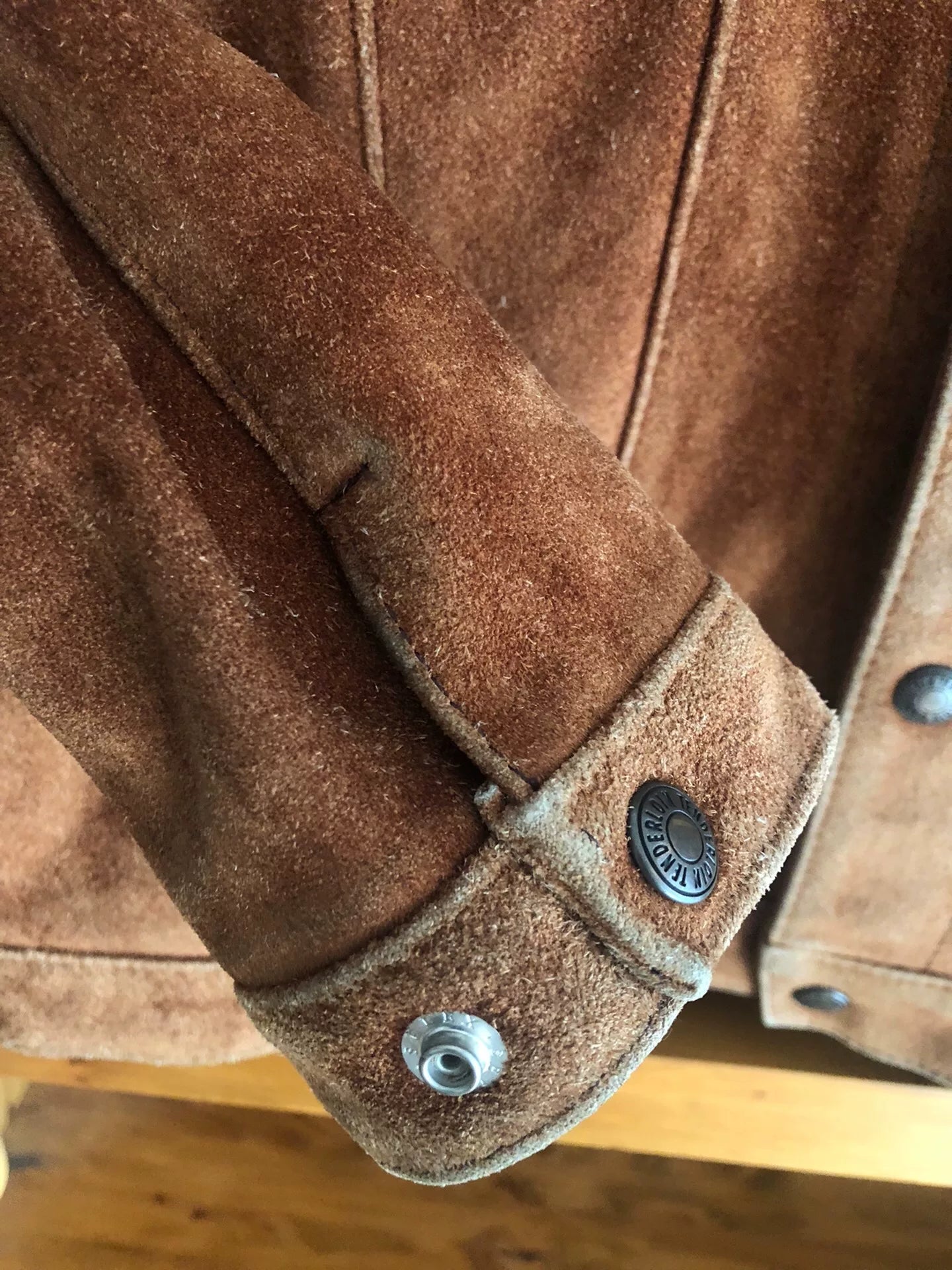 rare brown suede leather jacket