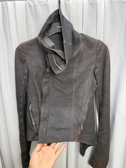 Rick Owens Distressed Sheepskin Jacket 40