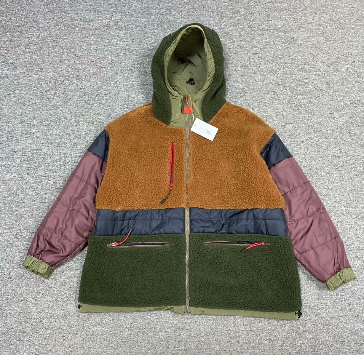 reversible fleece and nylon jacket