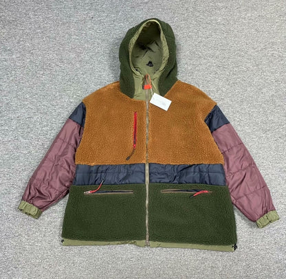 reversible fleece and nylon jacket