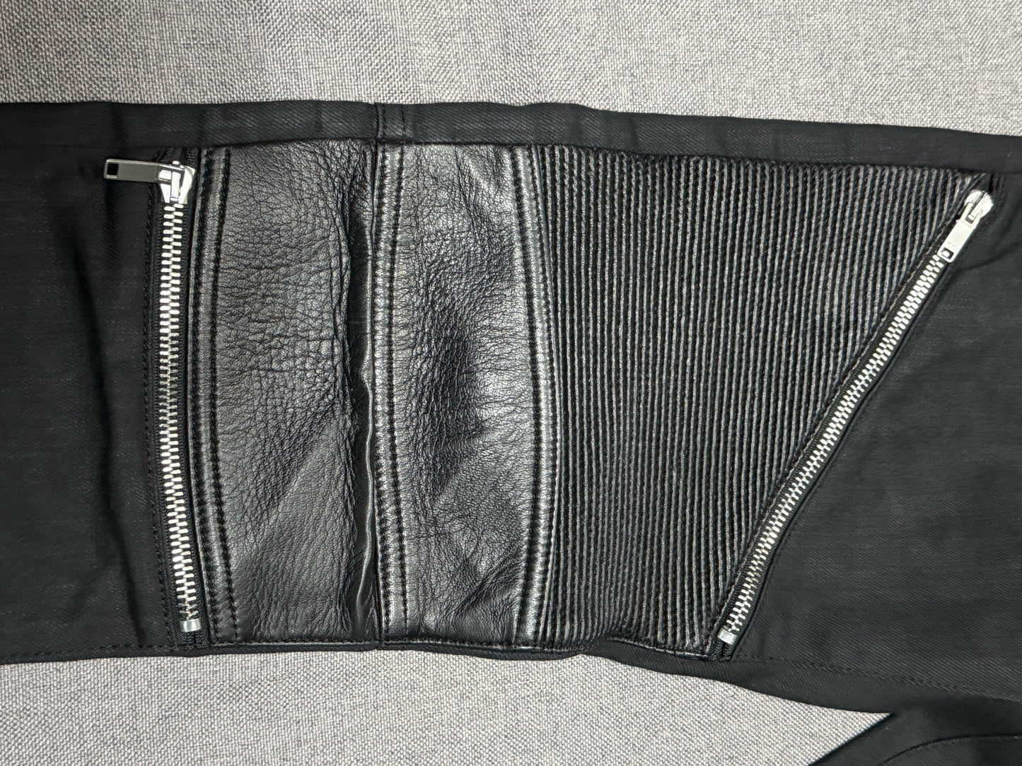 Saint Laurent SS16 Black Biker Skinny Jeans
