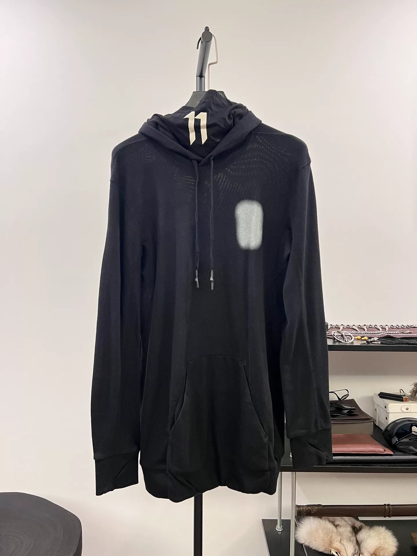 Boris Bidjan Saberi 11by bbs Mesh Print Hoodie