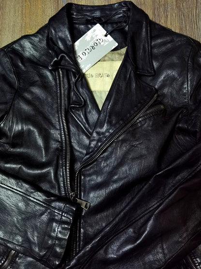 Giorgio Brato Men's Motorcycle Leather Jacket
