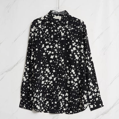 Saint Laurent Men's Square Collar Shirt