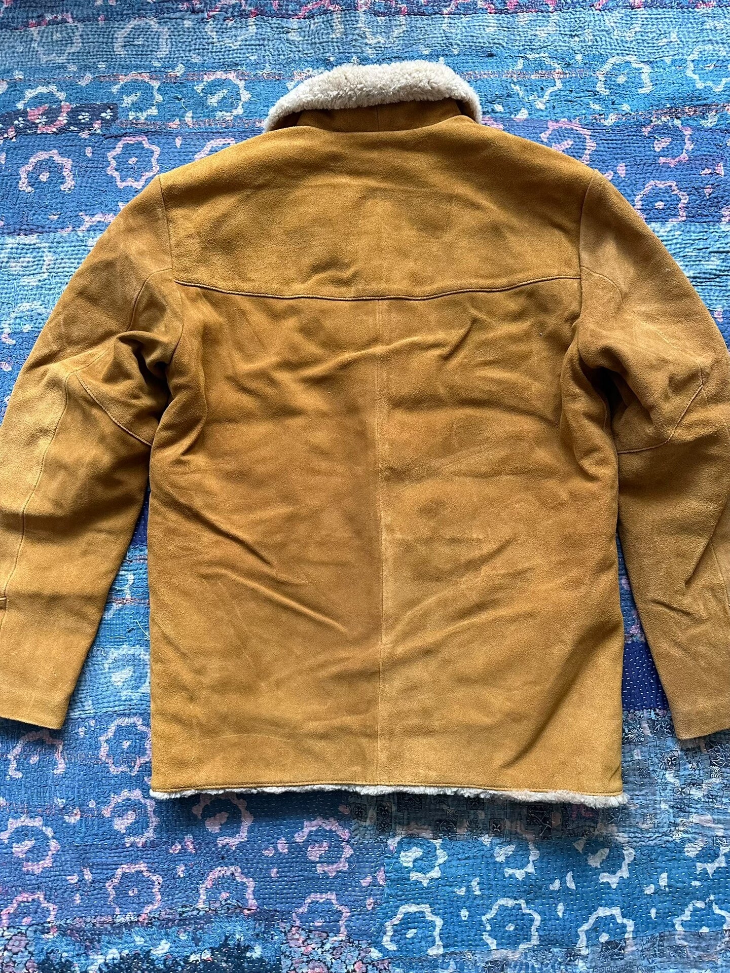 levis vintage suede shearling coat