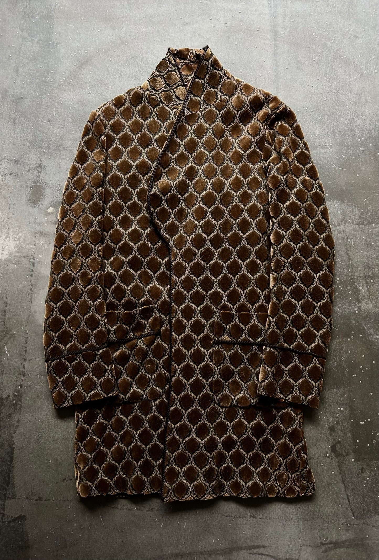 number nine stylish patterned long coat