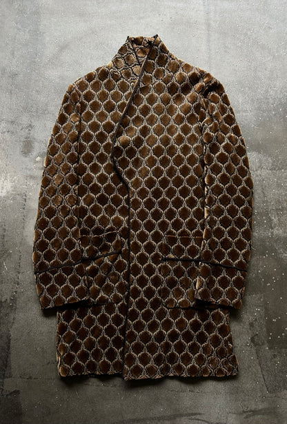 number nine stylish patterned long coat