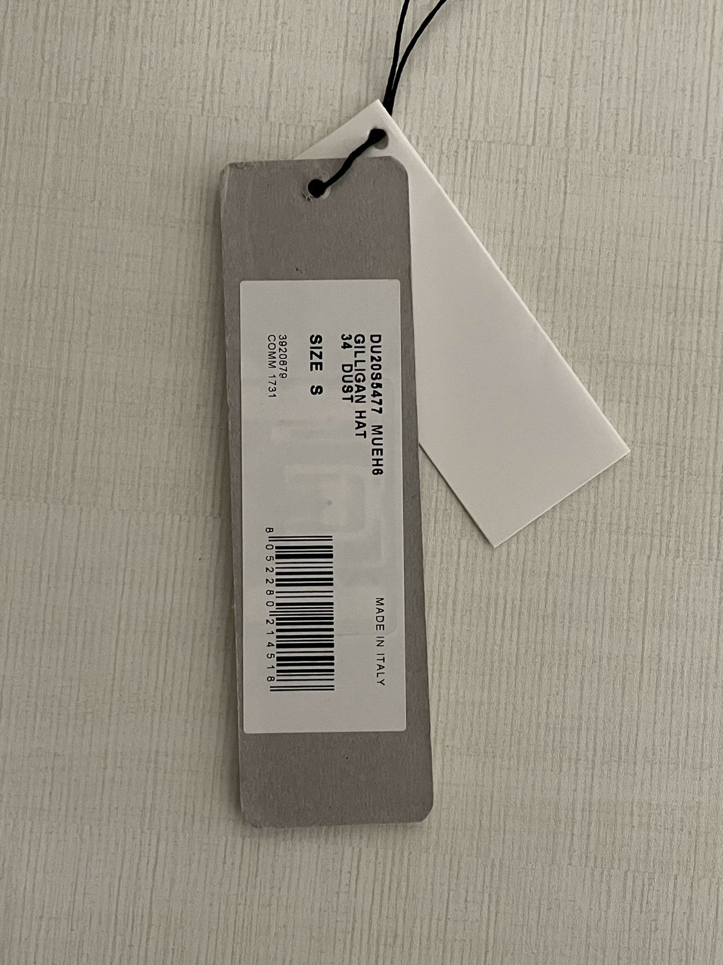 rick owens gray fisherman hat size small