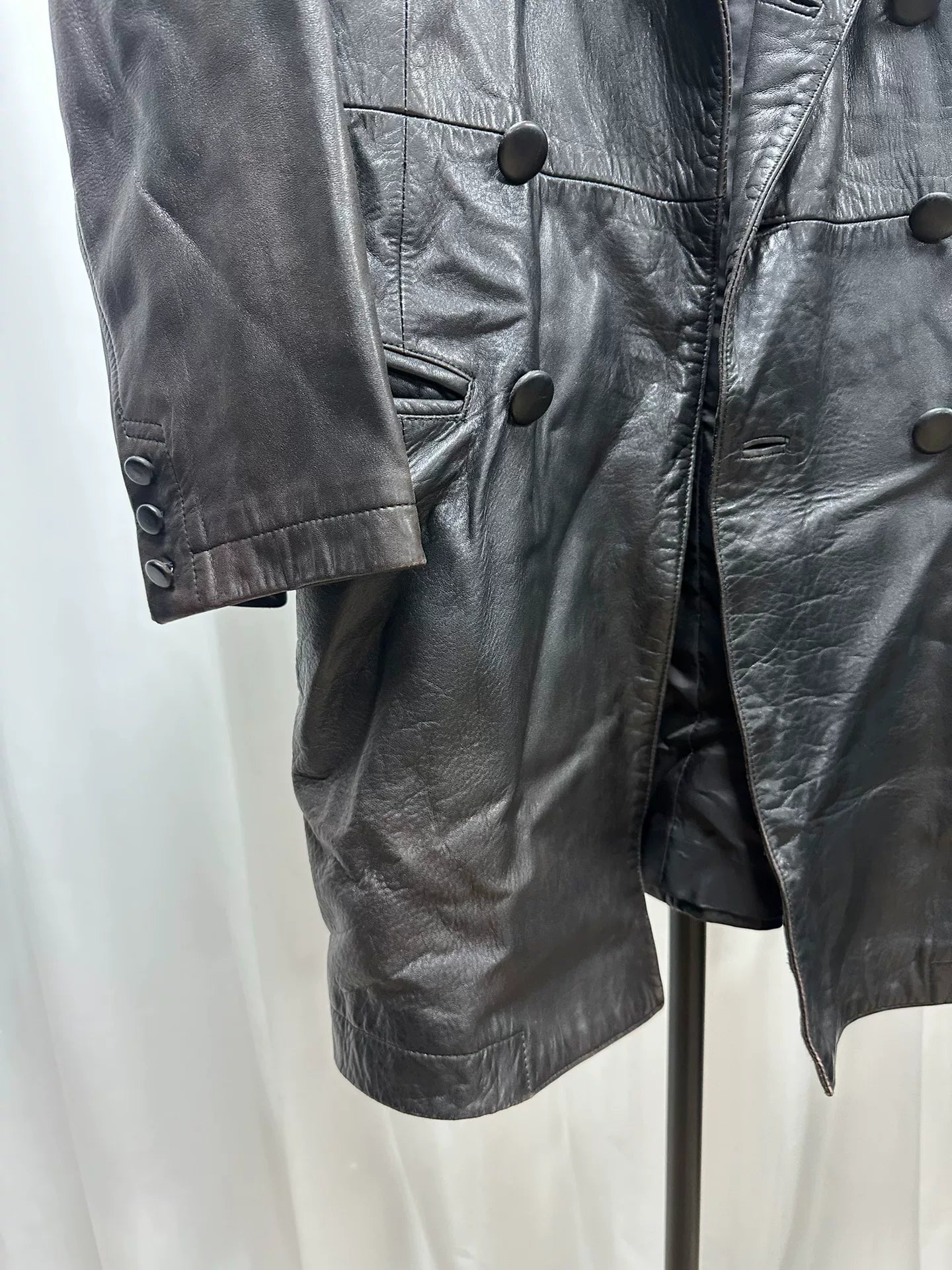 Yohji Yamamoto Leather Coat for Women