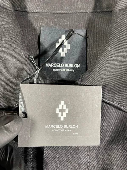 marcelo burlon printed denim jacket