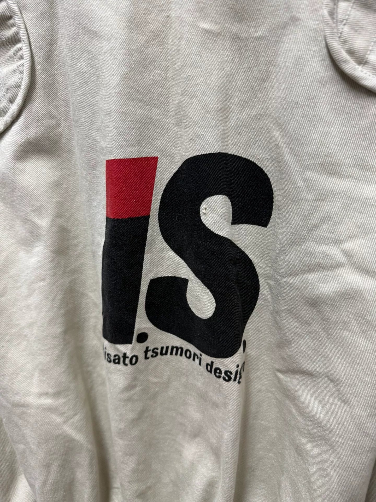 issey miyake men canvas jacket in beige